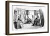 French Engraver at Work-Victor Adam-Framed Art Print