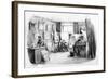 French Engraver at Work-Victor Adam-Framed Art Print