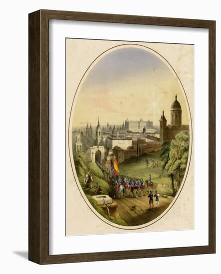 French Enter Rome, 1849-null-Framed Art Print