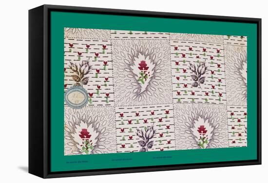 French Fabrics, 1800-50-null-Framed Stretched Canvas