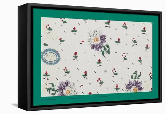 French Fabrics, 1800-50-null-Framed Stretched Canvas