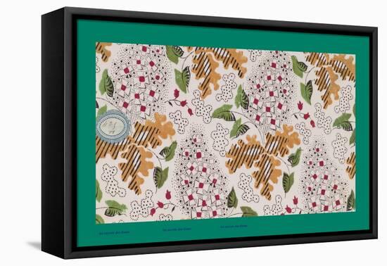 French Fabrics, 1800-50-null-Framed Stretched Canvas