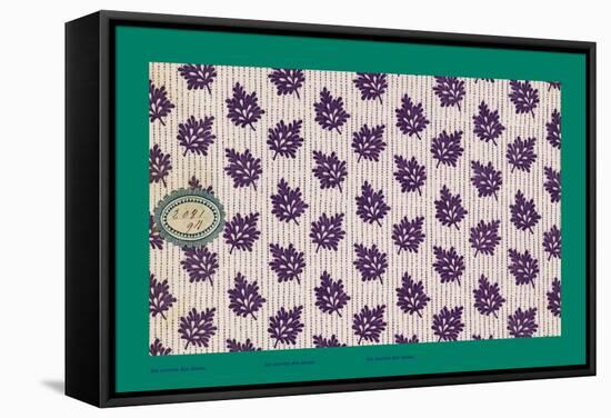 French Fabrics, 1800-50-null-Framed Stretched Canvas