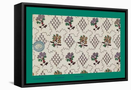 French Fabrics, 1800-50-null-Framed Stretched Canvas