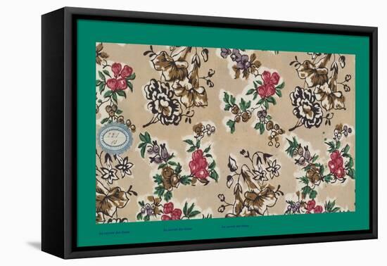 French Fabrics, 1800-50-null-Framed Stretched Canvas