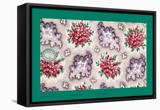 French Fabrics, 1800-50-null-Framed Stretched Canvas