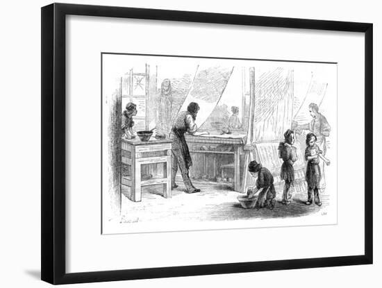 French Factory Children-null-Framed Art Print