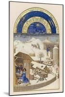 French Farm in Winter-Pol De Limbourg-Mounted Art Print