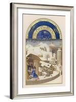 French Farm in Winter-Pol De Limbourg-Framed Art Print