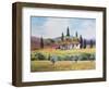 French farmland,  pastel-Margo Starkey-Framed Giclee Print
