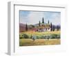 French farmland,  pastel-Margo Starkey-Framed Giclee Print