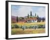 French farmland,  pastel-Margo Starkey-Framed Giclee Print