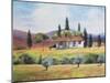 French farmland,  pastel-Margo Starkey-Mounted Giclee Print