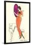 French Fashion, Borzoi-null-Framed Art Print