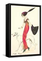 French Fashion, Borzoi-null-Framed Stretched Canvas