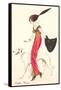 French Fashion, Borzoi-null-Framed Stretched Canvas