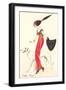 French Fashion, Borzoi-null-Framed Art Print