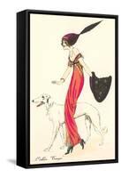 French Fashion, Borzoi-null-Framed Stretched Canvas