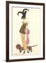 French Fashion, Dachshund-null-Framed Art Print