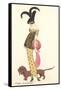 French Fashion, Dachshund-null-Framed Stretched Canvas