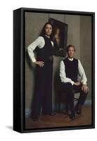 French Fashion Designer Bernard Lanvin and His Wife, Meryl, Louvre, Paris, France, 1968-Bill Ray-Framed Stretched Canvas