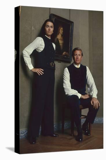 French Fashion Designer Bernard Lanvin and His Wife, Meryl, Louvre, Paris, France, 1968-Bill Ray-Stretched Canvas