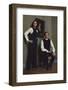 French Fashion Designer Bernard Lanvin and His Wife, Meryl, Louvre, Paris, France, 1968-Bill Ray-Framed Premium Photographic Print