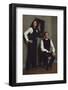 French Fashion Designer Bernard Lanvin and His Wife, Meryl, Louvre, Paris, France, 1968-Bill Ray-Framed Premium Photographic Print