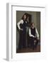 French Fashion Designer Bernard Lanvin and His Wife, Meryl, Louvre, Paris, France, 1968-Bill Ray-Framed Premium Photographic Print