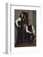 French Fashion Designer Bernard Lanvin and His Wife, Meryl, Louvre, Paris, France, 1968-Bill Ray-Framed Photographic Print