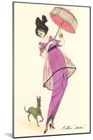 French Fashion, Dog-null-Mounted Art Print