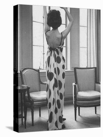 French Fashion Evening Dresses Sold at Ohrbach's-Ralph Morse-Stretched Canvas