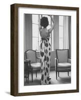 French Fashion Evening Dresses Sold at Ohrbach's-Ralph Morse-Framed Photographic Print