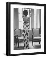 French Fashion Evening Dresses Sold at Ohrbach's-Ralph Morse-Framed Photographic Print