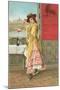 French Fashion, Flamenco Dancer-null-Mounted Art Print