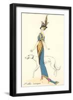 French Fashion, Greyhound-null-Framed Art Print