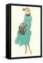 French Fashion Illustration-null-Framed Stretched Canvas