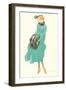 French Fashion Illustration-null-Framed Art Print