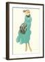 French Fashion Illustration-null-Framed Art Print