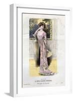 French Fashion, Magazine Plate, Spain, 1909-null-Framed Giclee Print