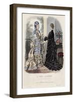 French Fashion Plate, Late 19th Century-null-Framed Giclee Print