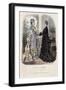 French Fashion Plate, Late 19th Century-null-Framed Giclee Print