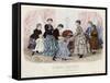 French Fashion Plate, Late 19th Century-null-Framed Stretched Canvas