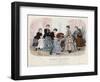 French Fashion Plate, Late 19th Century-null-Framed Giclee Print