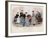 French Fashion Plate, Late 19th Century-null-Framed Giclee Print