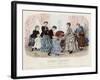 French Fashion Plate, Late 19th Century-null-Framed Giclee Print