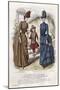 French Fashion Plate, Late 19th Century-null-Mounted Giclee Print