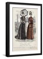 French Fashion Plate, Late 19th Century-null-Framed Giclee Print