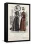 French Fashion Plate, Late 19th Century-null-Framed Stretched Canvas