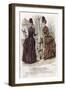 French Fashion Plate, Late 19th Century-null-Framed Giclee Print